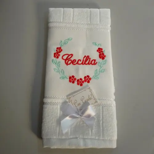 10 Lembranças Aniversário Toalha Personalizada