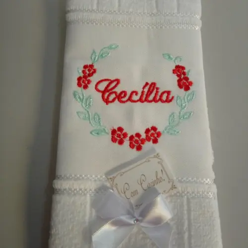 10 Lembranças Aniversário Toalha Personalizada