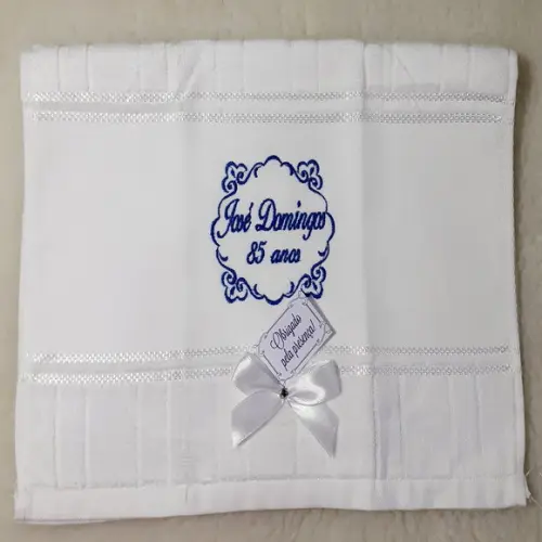 14 Lembranças Aniversário Toalha Personalizada 85 Anos