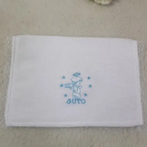 15 Lembrancinha Batismo Personalizada Anjinho Toalha Bordada