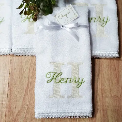 15 Lembrancinha de Nascimento Personalizada Monograma Menino
