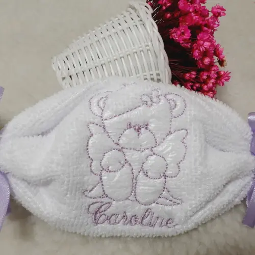 15 Lembrancinhas Batizado Personalizada Urso Toalha Bordada