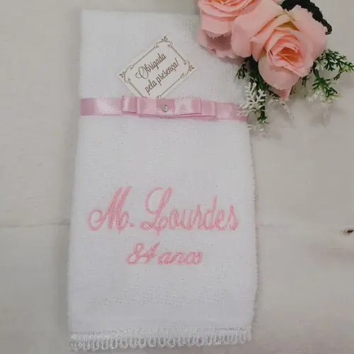 15 Lembrancinhas de Aniversário Personalizada Toalha Bordada