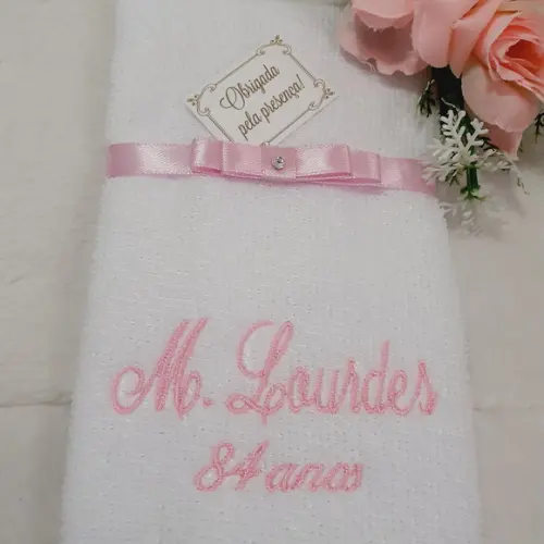 15 Lembrancinhas de Aniversário Personalizada Toalha Bordada