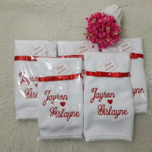 15 Lembrancinhas de Casamento Personalizada Vermelha