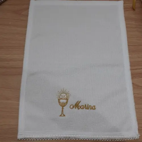 20 Lembranças Personalizada de Primeira Eucaristia Toalha