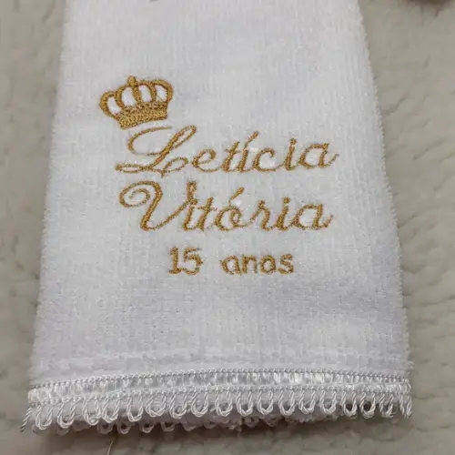 20 Lembrancinha de Aniversário 15 Anos Toalha Bordada