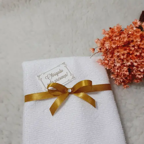25 Lembrancinha Aniversário 90 Anos Toalhinha Personalizada