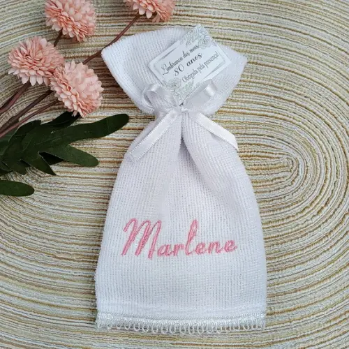 Kit 80 Toalhas Personalizadas 80+ Anos Lembrança Aniversário