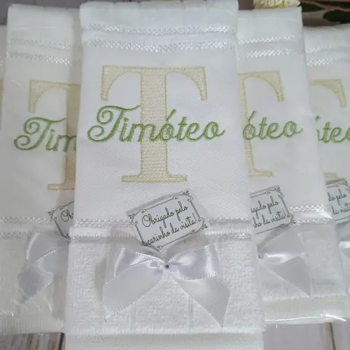 Lembrança Maternidade Toalha Personalizada 10 Unidades