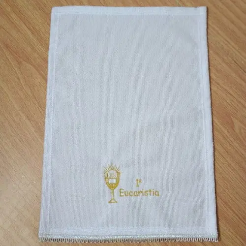 Lembrança Primeira Eucaristia Toalha Bordada Personalizada