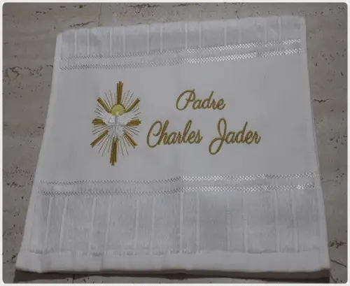 Toalha Personalizada com Embalagem Presente para Padre