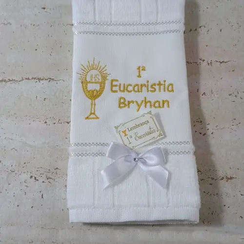10 Lembranças Toalhas Primeira Eucaristia