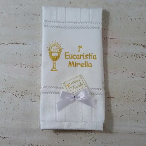 10 Lembranças Toalhas Primeira Eucaristia