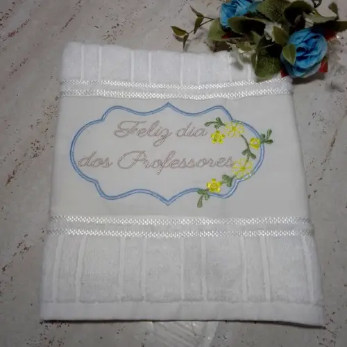 18 Toalhas Bordada Dia dos Professores