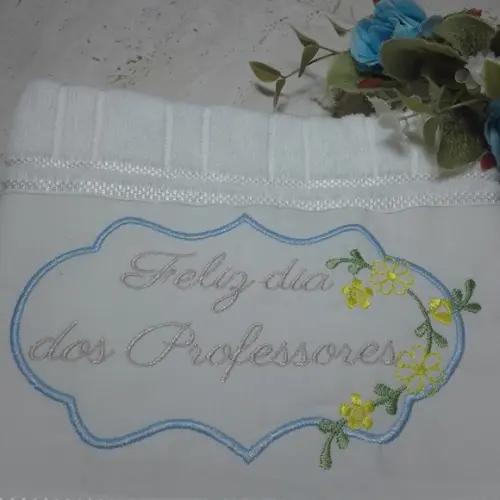 18 Toalhas Bordada Dia dos Professores