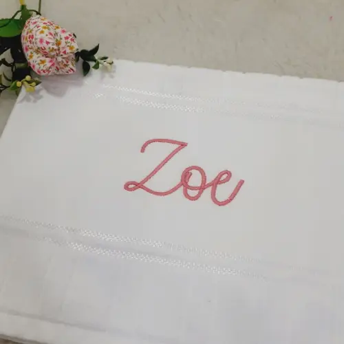 2 Toalhas Escolar Bordada Personalizada