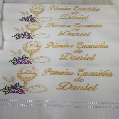 5 Lembranças Toalhas Primeira Eucaristia