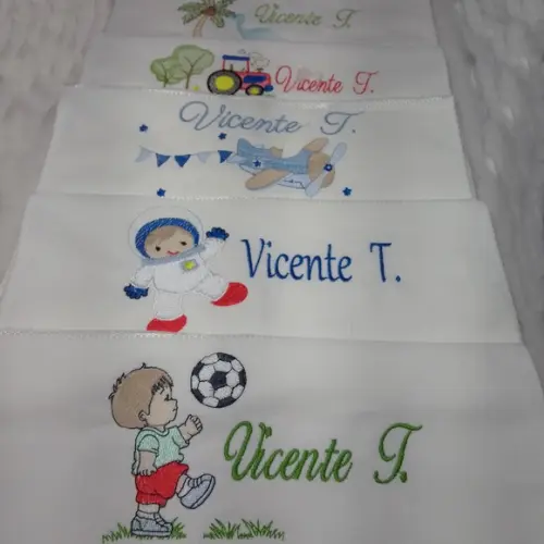 5 Toalhas Escolar Bordada e Personalizada