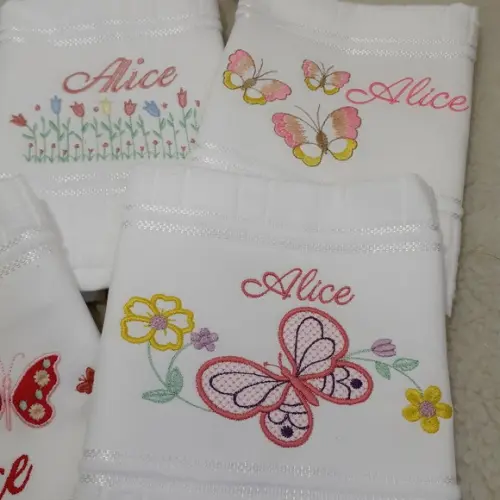 5 Toalhas Escolar Bordada e Personalizada
