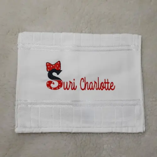 5 Toalhas Escolar Bordada e Personalizada