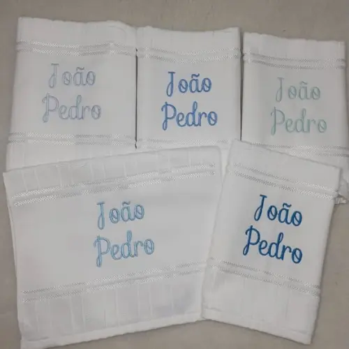 5 Toalhas Escolar Bordada e Personalizada