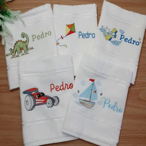 5 Toalhas Escolar Personalizada para Menino