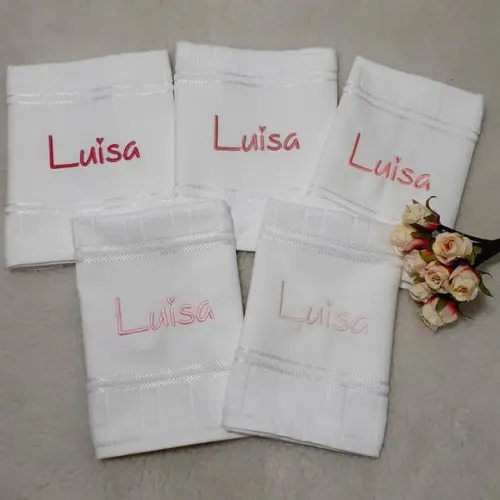 Kit 5 Toalha Escolar Personalizada