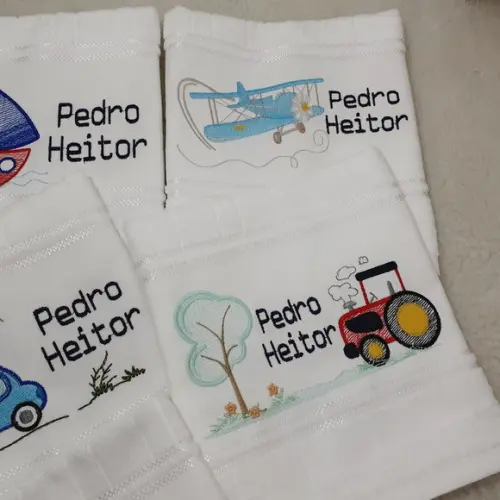 Kit Escolar 5 Toalhas Infantil Personalizadas