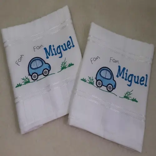 Kit Escolar Toalha de Rosto e Lavabo Personalizada