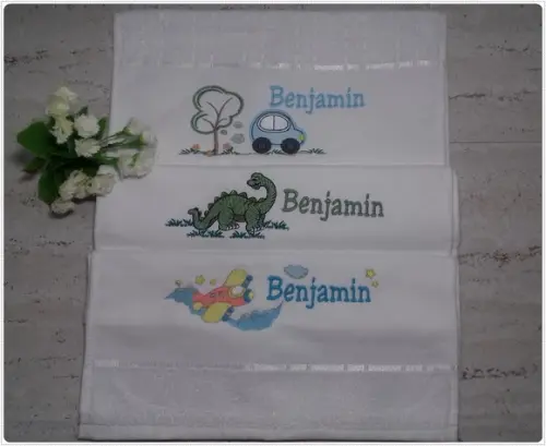 Kit Lanche Infantil 3 Peças Bordada Desenho E Nome