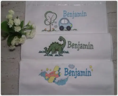 Kit Lanche Infantil 3 Peças Bordada Desenho E Nome