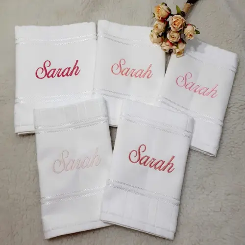 Kit Toalha Escolar Personalizada 5 Unidades