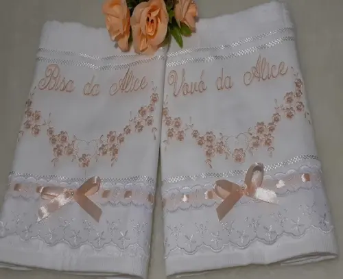 Kit Toalha Lembrança para os Avós 2 Unidades
