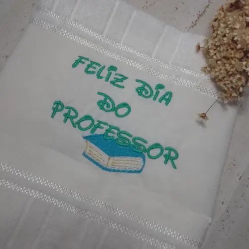 Lembrancinha Dia dos Professores Toalha Bordada 10 Peças