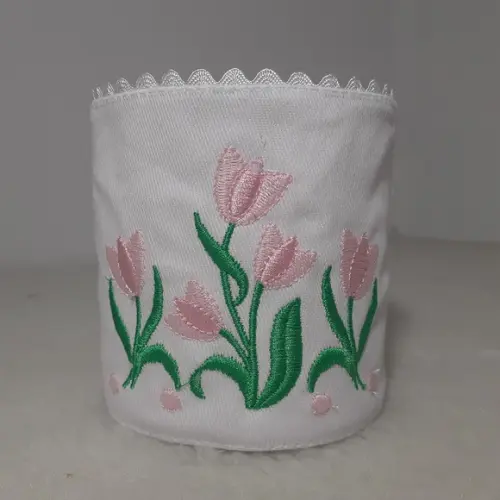 Porta Papel Higiênico Floral 2 Unidades