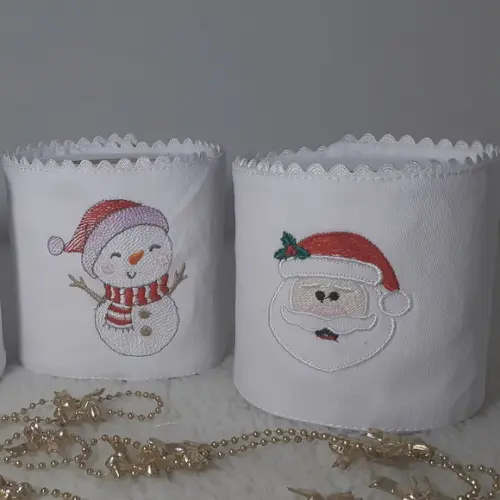 Porta Papel Higiênico Natal 3 Unidades