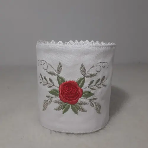 Porta Papel Higiênico Floral 2 Unidades