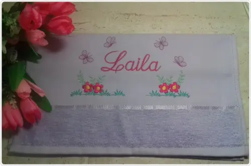 Presente dia dos namorados Toalha bordada