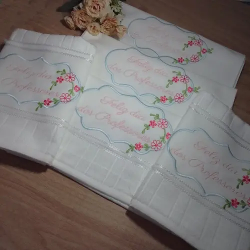 Presente Dia dos Professores Toalha Personalizada 10 Peças