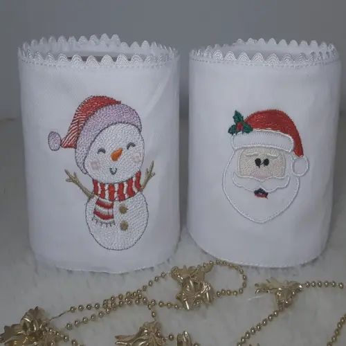 Porta Papel Higiênico Natal Boneco de Neve 2 Unidades