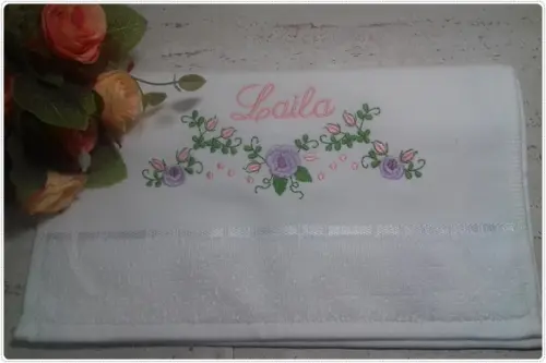 Presente dia dos namorados Toalha bordada