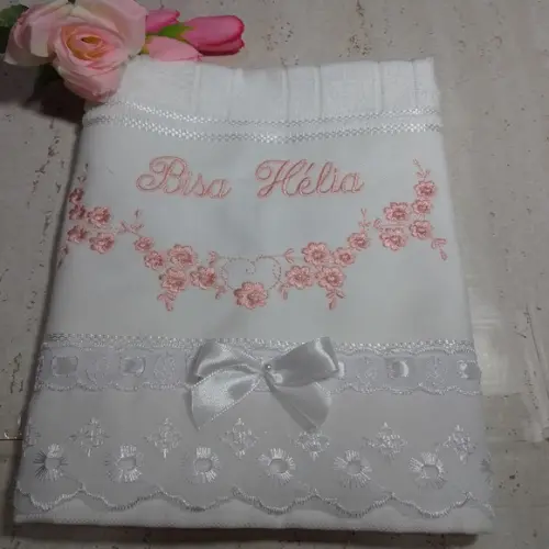Toalha Bordada e Personalizada Lembrança Dia dos Avós