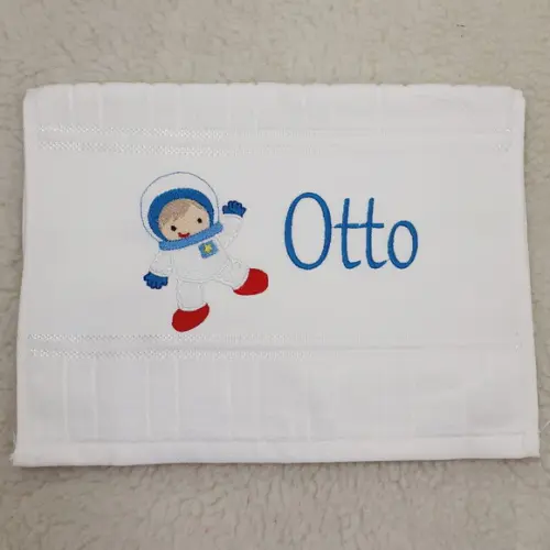 Toalha Bordada Escolar Personalizada 5 Unidades