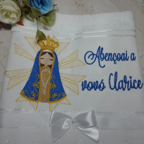 Toalha Bordada e Personalizada Lembrança Dia dos Avós