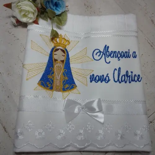 Toalha Bordada e Personalizada Lembrança Dia dos Avós