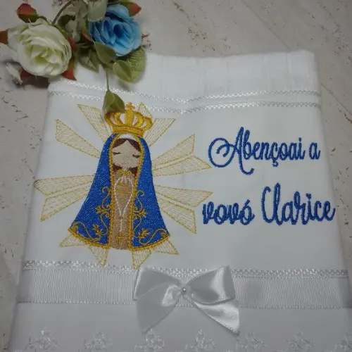 Toalha Bordada e Personalizada Lembrança Dia dos Avós