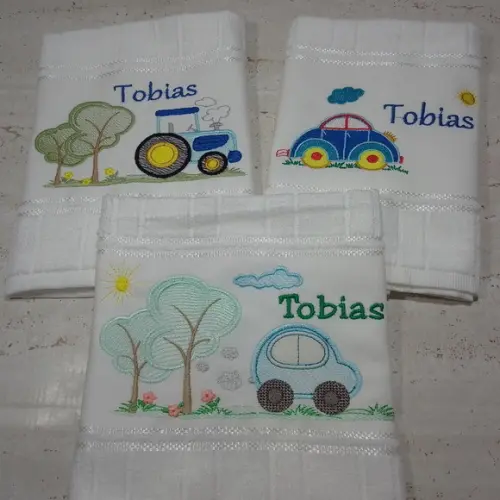 Toalha Bordada para o Bebê