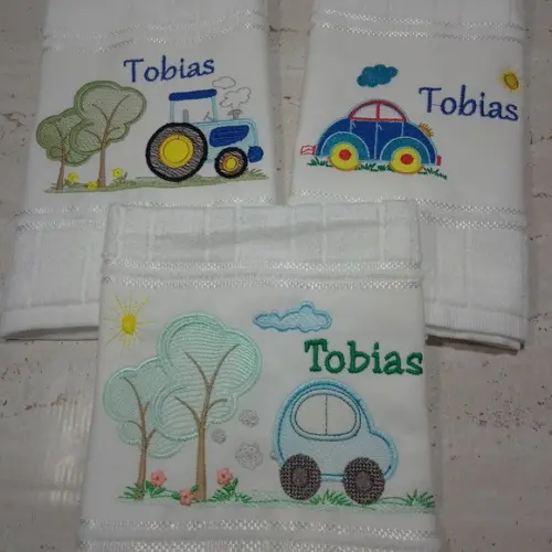 Toalha Bordada para o Bebê