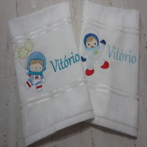 Toalha Bordada para o Bebê